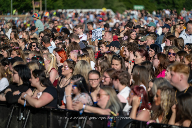 Fans watching acts perform at the A Perfect Day festival at Delapre Park in Northampton on Sunday, June 16, 2024. Photo by David Jackson.