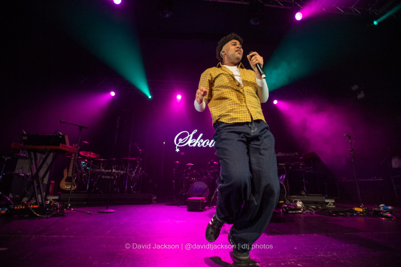Sekou on stage at the O2 Academy, Birmingham, on Wednesday, February 28. Photo by David Jackson.