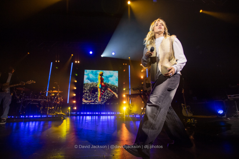Reneé Rapp on stage at the O2 Academy, Birmingham, on Wednesday, February 28. Photo by David Jackson