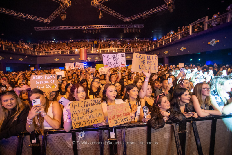 Fans inside the O2 Academy, Birmingham, on Wednesday, February 28. Photo by David Jackson.