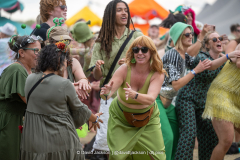 Festival goers at Shambala