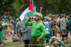 Festival goers at Shambala