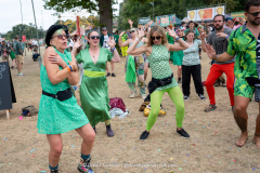 Festival goers at Shambala