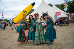 Festival goers at Shambala