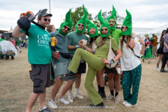 Festival goers at Shambala