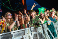 Festival goers at Shambala