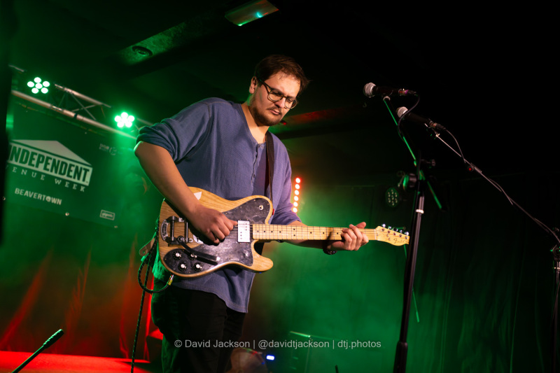 Harrison Hood on stage at The Black Prince in Northampton on Tuesday, January 30, 2024. Photo by David Jackson