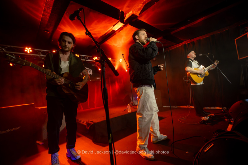 Skinny Living on stage at The Black Prince in Northampton on Tuesday, January 30, 2024. Photo by David Jackson