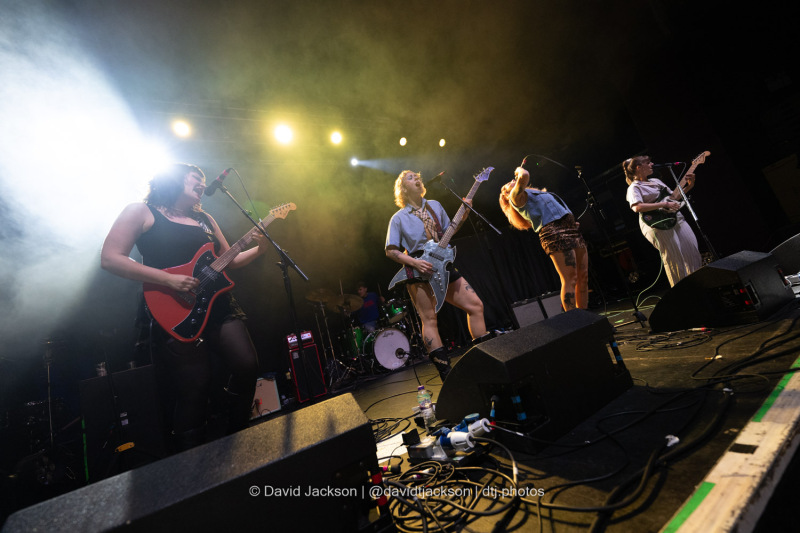 Panic Shack on stage at the O2 Institute in Birmingham on Friday, October 18, 2024. Photo by David Jackson.