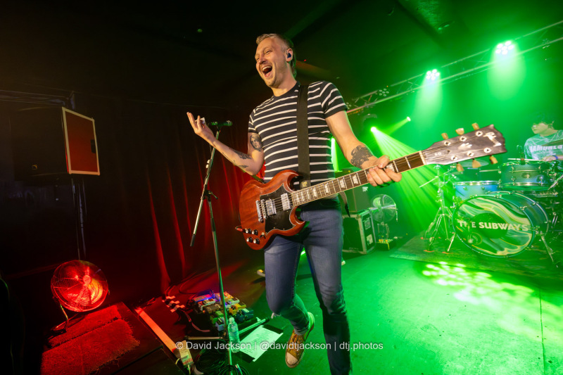 The Subways on stage at The Black Prince in Northampton on Tuesday, October 1, 2024. Photo by David Jackson.