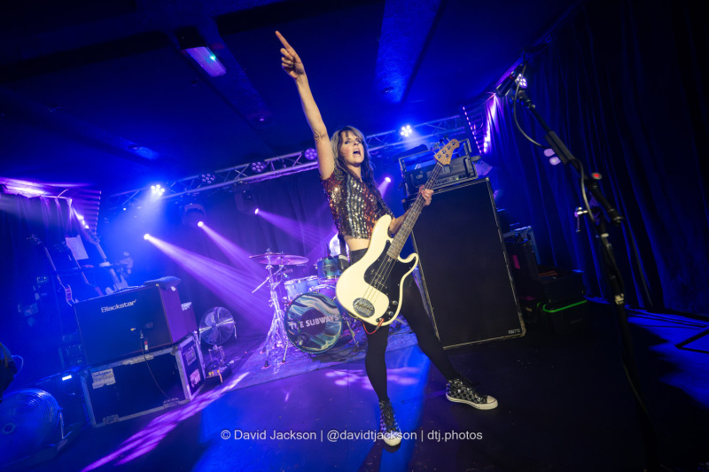 The Subways on stage at The Black Prince in Northampton on Tuesday, October 1, 2024. Photo by David Jackson.