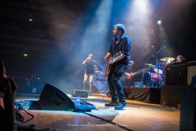 Suede on stage at the Symphony Hall in Birmingham, on Tuesday, March 21, 2023. Photo by David Jackson.