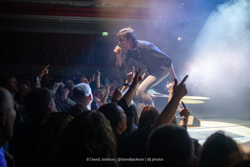 Suede on stage at the Symphony Hall in Birmingham, on Tuesday, March 21, 2023. Photo by David Jackson.