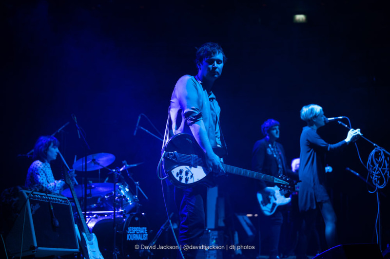 Desperate Journalist on stage at the Symphony Hall in Birmingham, on Tuesday, March 21, 2023. Photo by David Jackson.