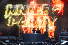 Knife Party on stage at Tribes Unite at The National Bowl in Milton Keynes on Saturday, August 9, 2025. Photo by David Jackson.