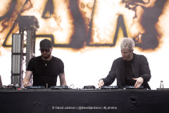 Knife Party on stage at Tribes Unite at The National Bowl in Milton Keynes on Saturday, August 9, 2025. Photo by David Jackson.