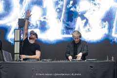 Knife Party on stage at Tribes Unite at The National Bowl in Milton Keynes on Saturday, August 9, 2025. Photo by David Jackson.