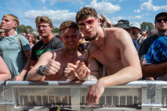 Fans watching acts perform at Tribes Unite at The National Bowl in Milton Keynes on Saturday, August 9, 2025. Photo by David Jackson.