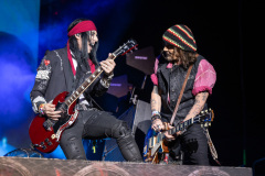 Hollywood Vampires on stage at the Utilita Arena in Birmingham on Tuesday, July 11, 2023. Photo by David Jackson. Hollywood Vampires on stage at the Utilita Arena in Birmingham on Tuesday, July 11, 2023. Photo by David Jackson.