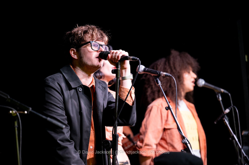 Yard Act on stage at the HMV Vault, Dale End, Birmingham, on Wednesday, March 6, 2024. One of a series of ‘instore’ gigs to promote new album Where’s My Utopia?
