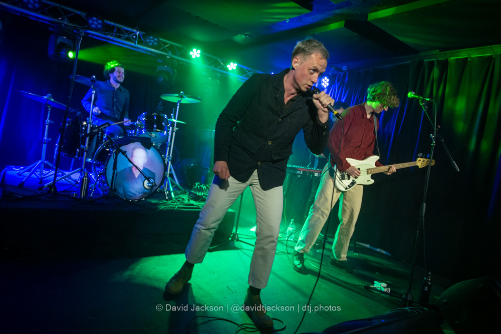 Hamish Hawk on stage at The Black Prince.