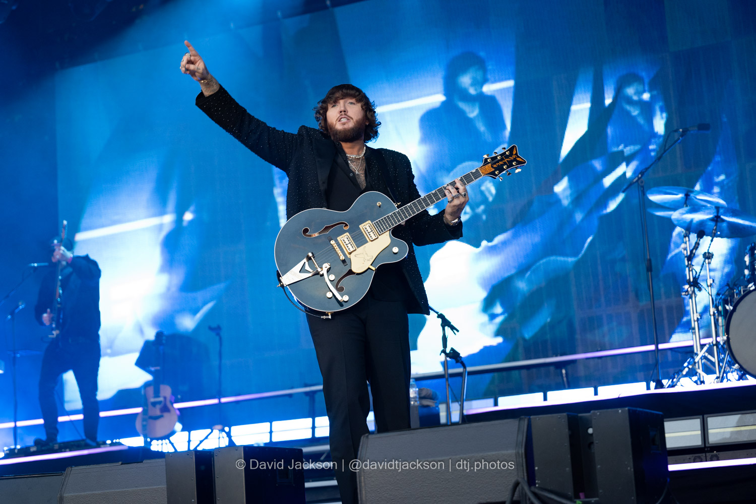 James Arthur on stage at the A Perfect Day festival at Delapre Park in Northampton on Sunday, June 16, 2024. Photo by David Jackson.