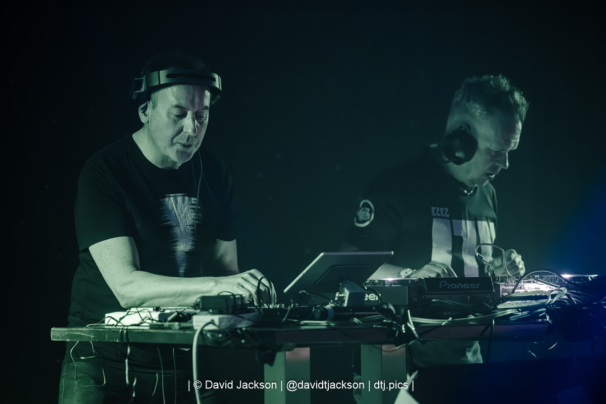Utah Saints on stage at The Picturedrome in Northampton on Saturday, May 2, 2026. Photo by David Jackson.