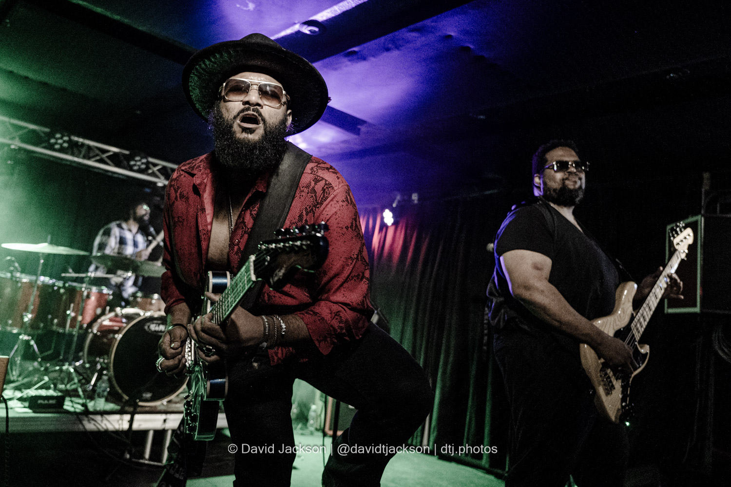 Darnell Cole & The Vibe on stage at The Black Prince in Northampton on Friday, July 19, 2024. Photo by David Jackson.