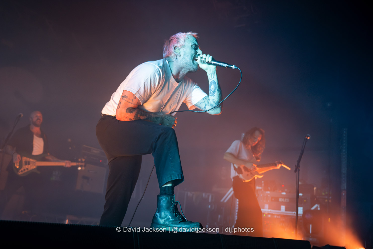 Idles on stage at the O2 Academy in Birmingham on Tuesday, December 3, 2024. Photo by David Jackson.