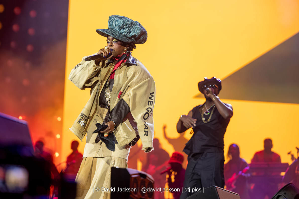 Lauryn Hill and Wyclef Jean on stage at Diaspora Calling! at The National Bowl in Milton Keynes on Friday, August 7, 2026. Photo by David Jackson.