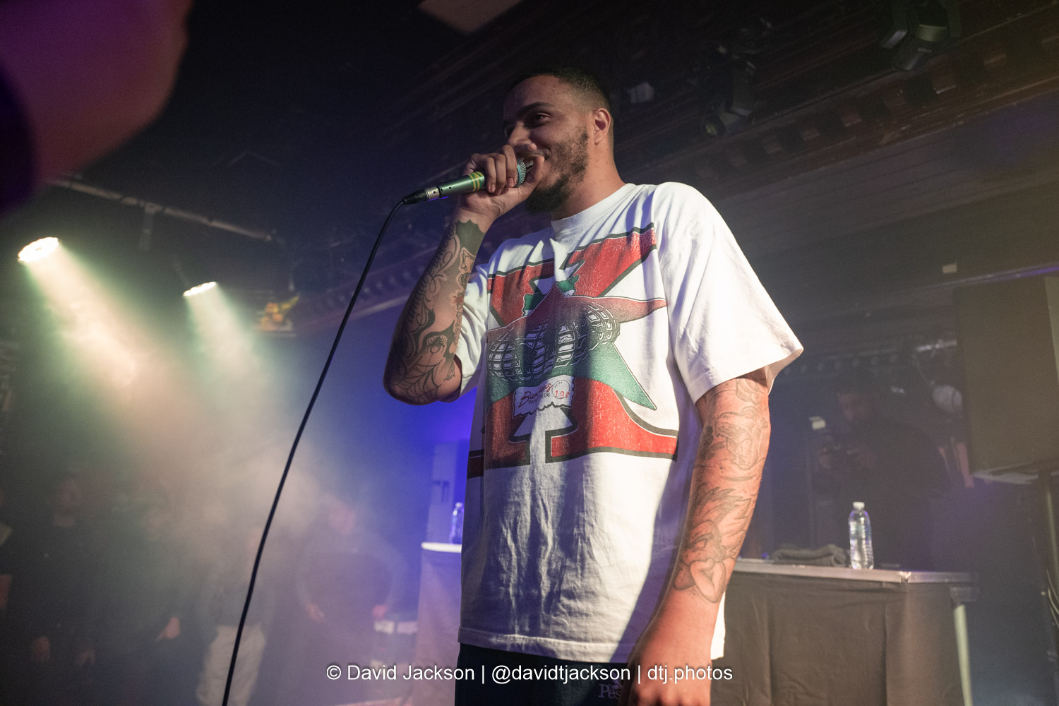AJ Tracey on stage at Esquires in Bedford on Thursday, May 8, 2025. Photo by David Jackson.