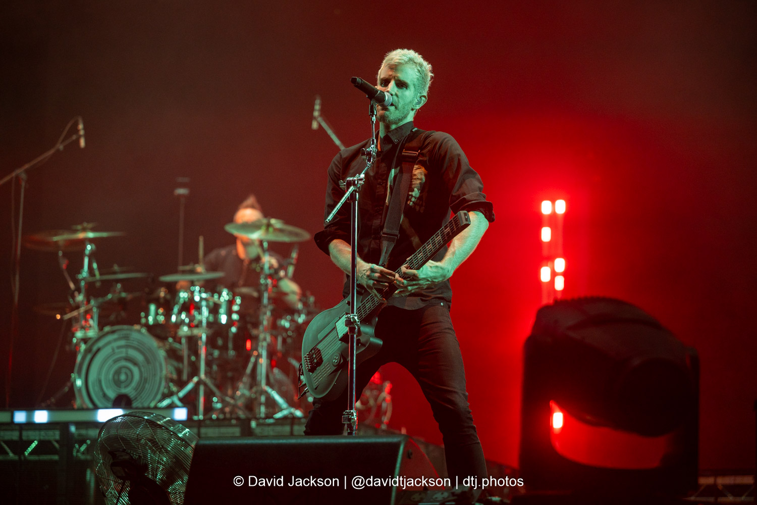 Pendulum on stage at Tribes Unite at The National Bowl in Milton Keynes on Saturday, August 9, 2025. Photo by David Jackson.