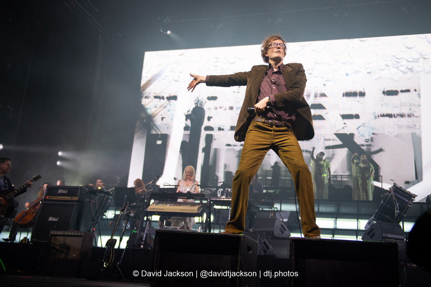 Pulp on stage at the Utilita Arena in Birmingham on Friday, June 19, 2025. Photo by David Jackson.
