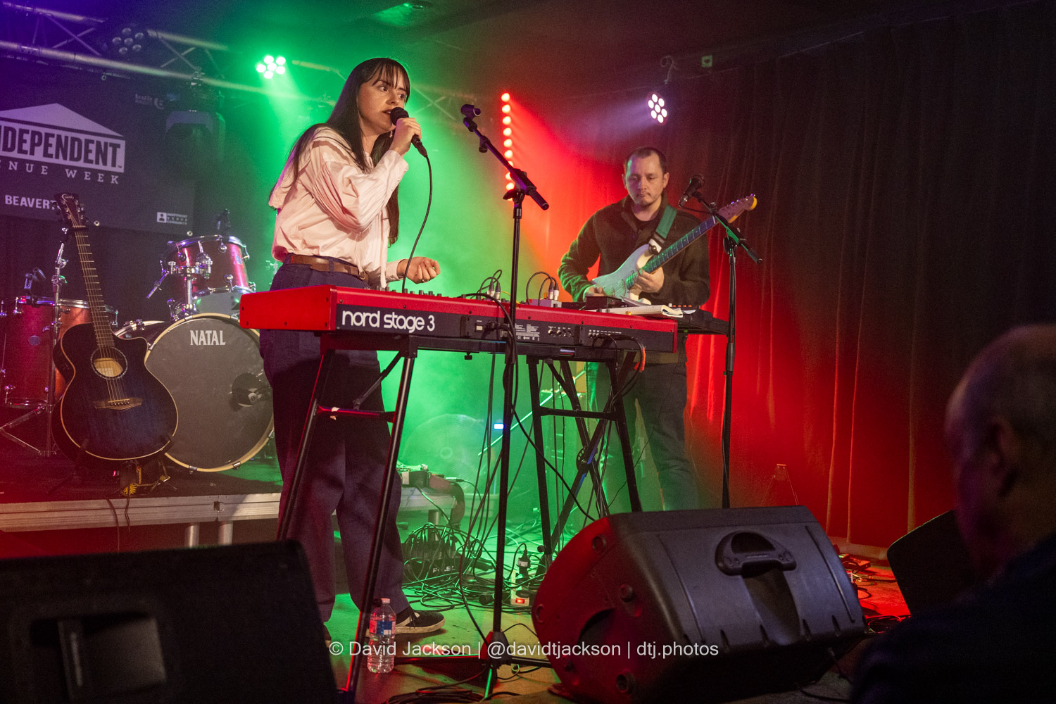 Caoilfhionn Rose on stage at The Black Prince in Northampton on Sunday, February 3, 2025. Photo by David Jackson