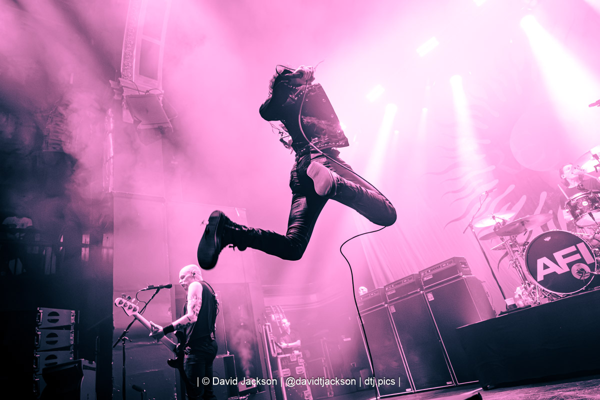 AFi on stage at the O2 Institute in Birmingham on Monday, August 24. Photo by David Jackson.