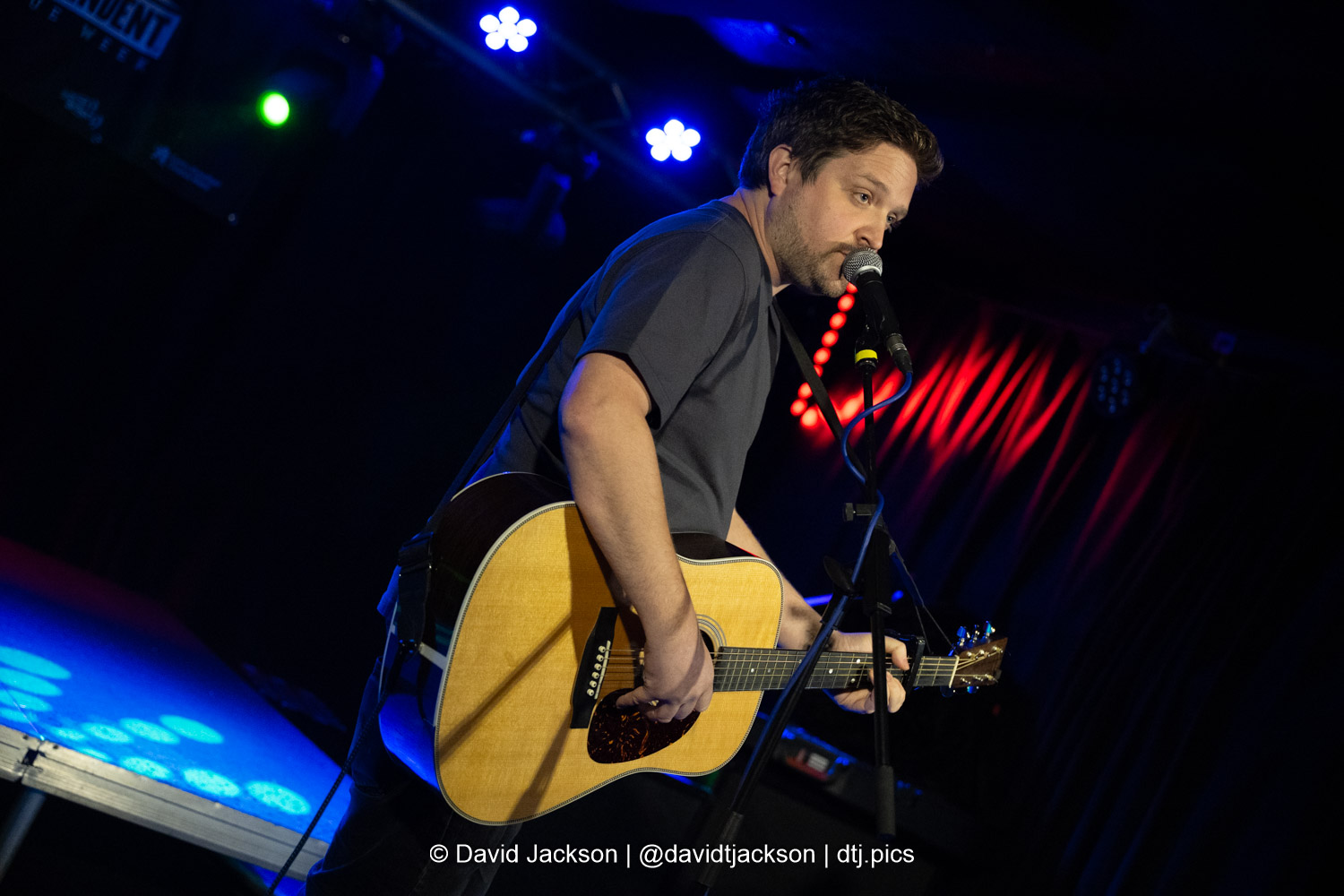 Will Varley on stage at The Black Prince in Northampton on Saturday, January 31, 2026. Photo by David Jackson.
