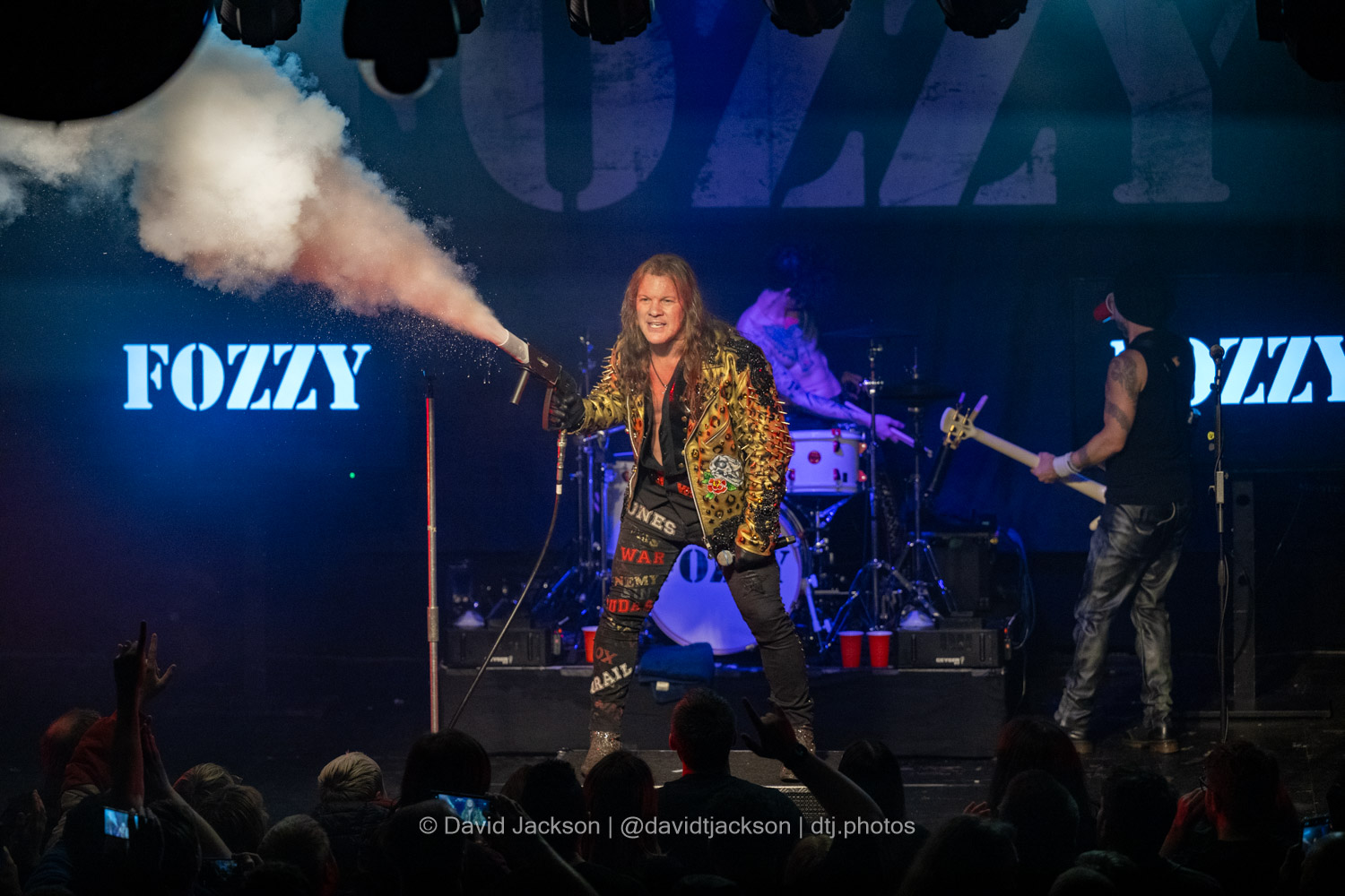Fozzy on stage at The Roadmender in Northampton on Monday, February 26, 2024. Photo by David Jackson.