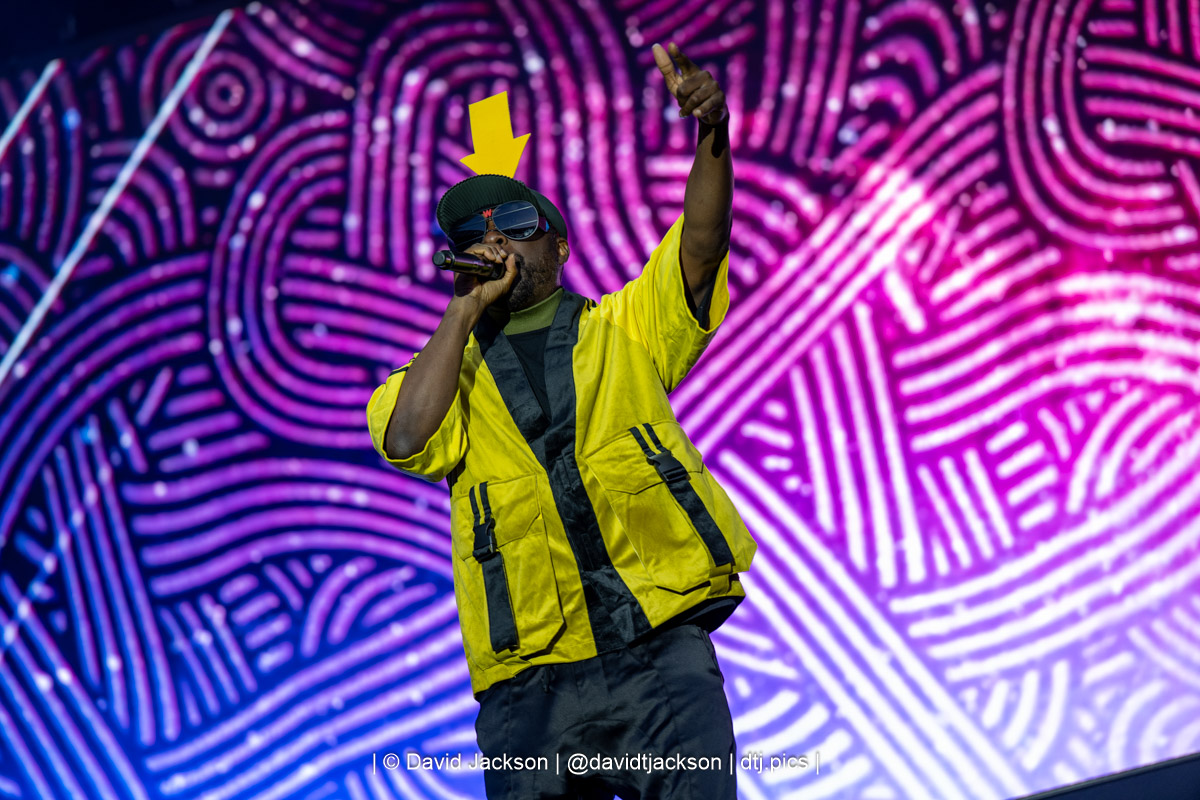 Black Eyed Peas on stage at SMK Live at Stadium MK in Milton Keynes on Sunday, June 28, 2026. Photo by David Jackson.