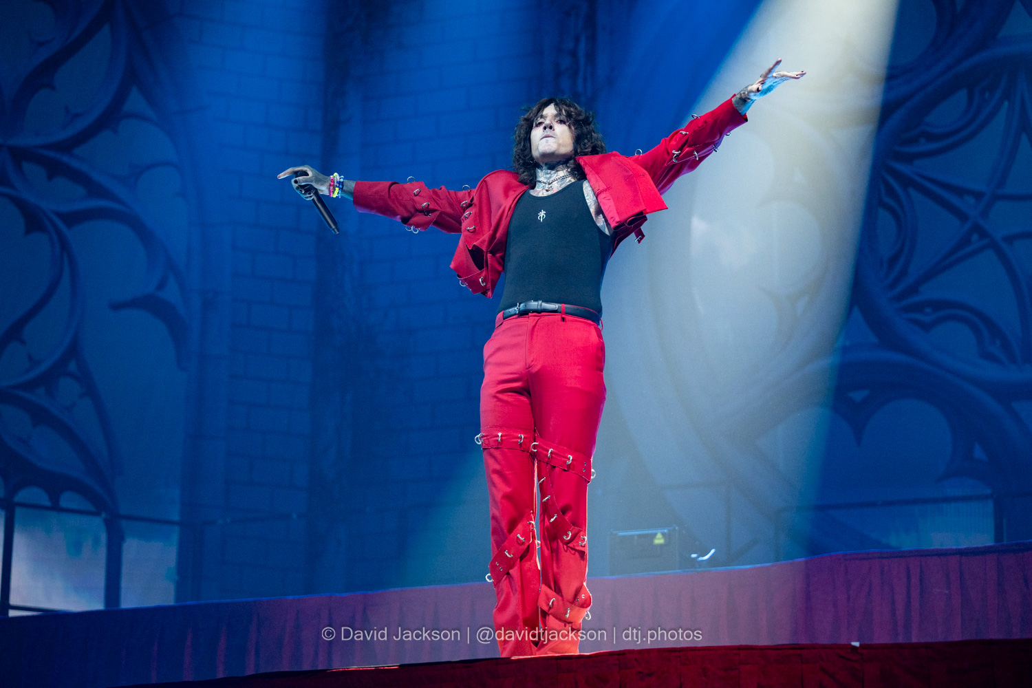 Bring Me The Horizon on stage at the Utilita Arena in Birmingham on Friday, January 12, 2024. Photo by David Jackson.