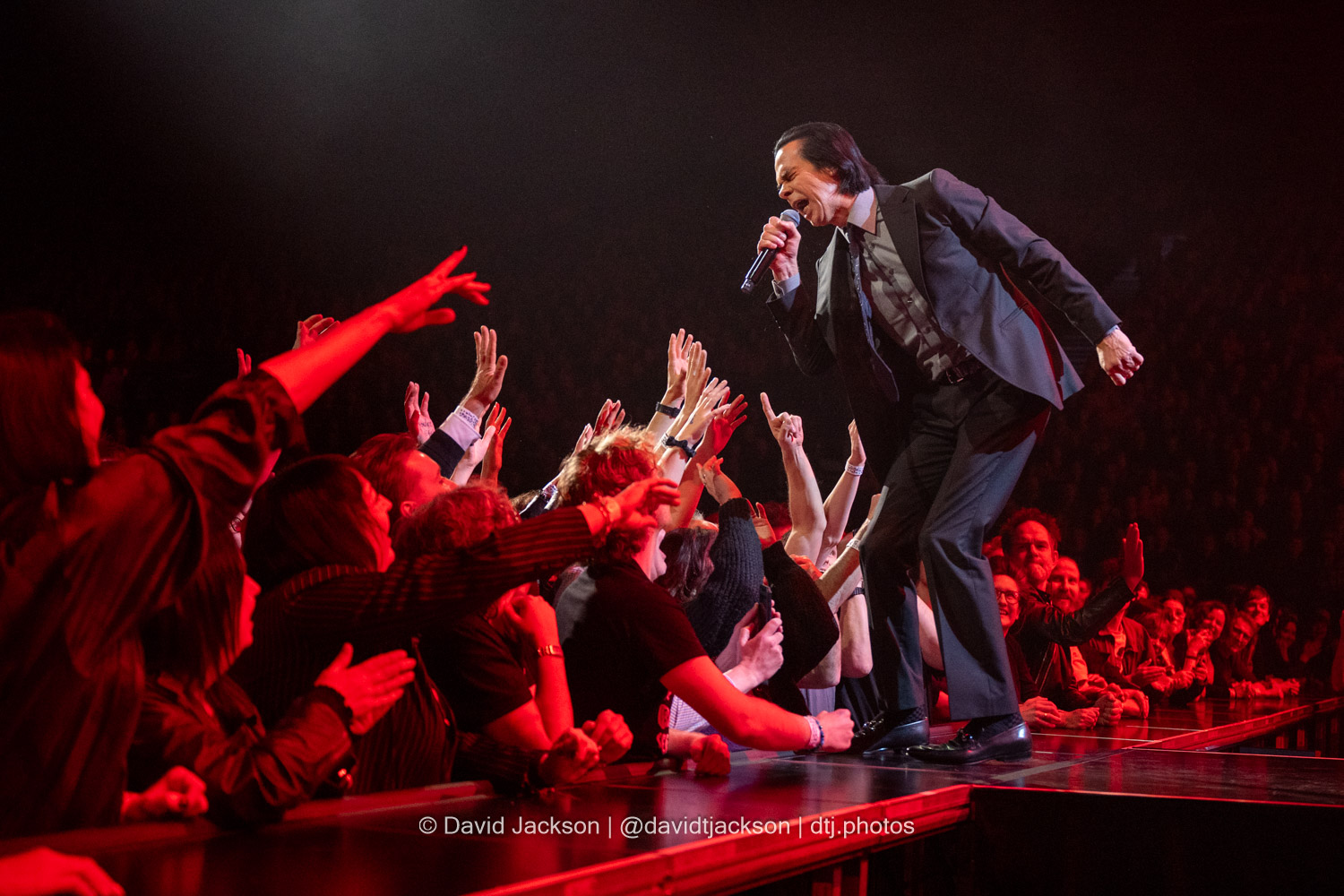 Nick Cave & The Bad Seeds on stage at the BP Pulse LIVE arena in Birmingham on Friday, November 15, 2024. Photo by David Jackson.