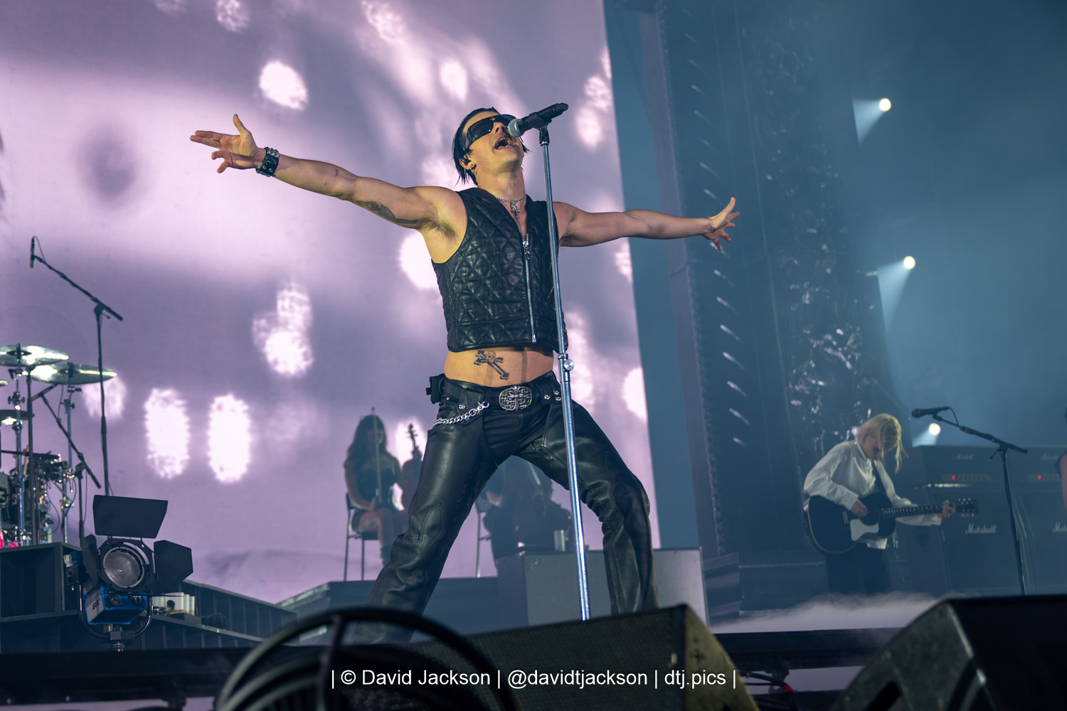 Yungblud on stage at the Utilita Arena in Birmingham on Thursday, April 23, 2026. Photo by David Jackson.
