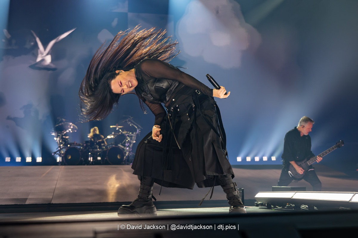 Evanesence on stage at the Utilita Arena in Birmingham on Friday, September 11, 2026. Photo by David Jackson.
